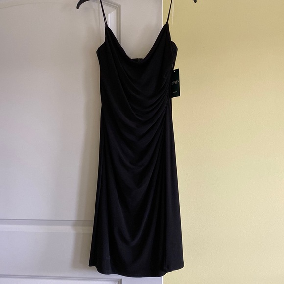 Lauren Black Cocktail Dress Size 8 - Picture 1 of 7